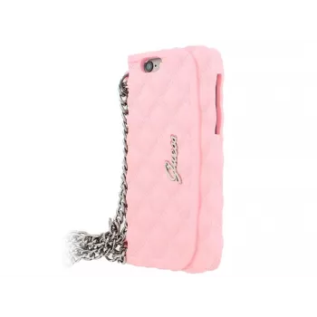 Apple Quilted Clutch silikónové puzdro pre iPhone 6 ružová