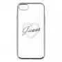 Guess Apple iPhone 7 / 8 Heart TPU puzdro strieborná