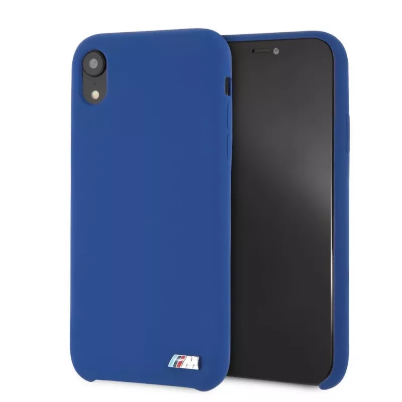 BMW Apple iPhone XR tvrdé puzdro silikónové tmavomodrá