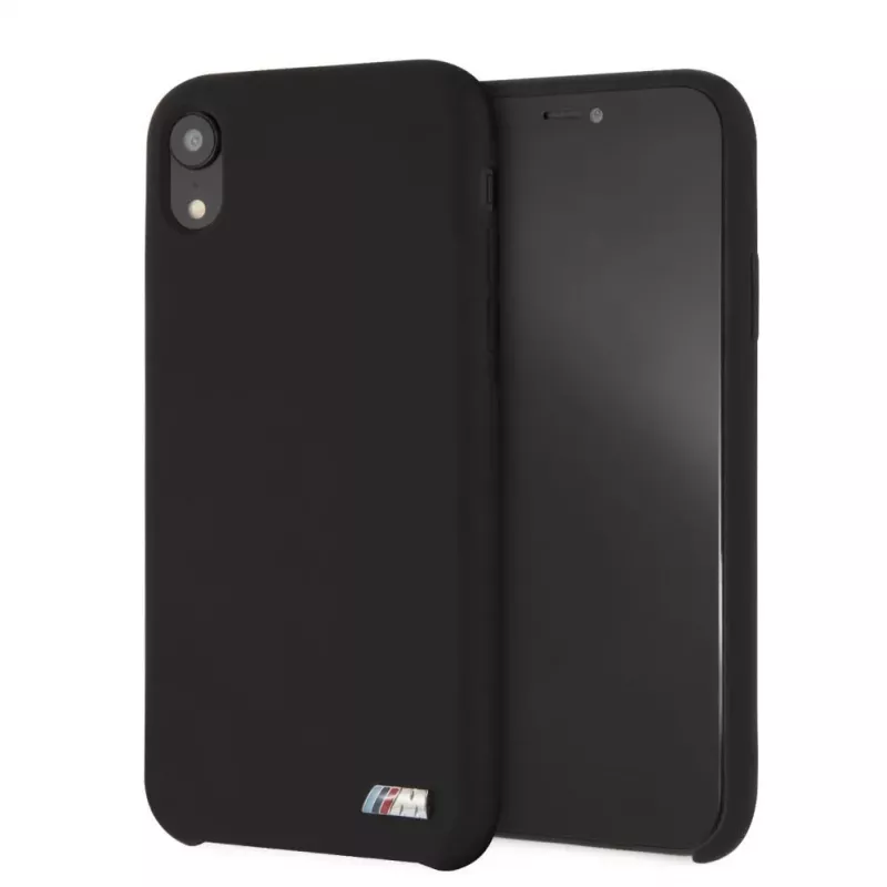 BMW tvrdé puzdro silikónové pre Apple iPhone XR čierna M Collection