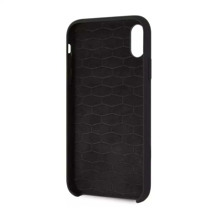 BMW tvrdé puzdro silikónové pre Apple iPhone XR čierna M Collection