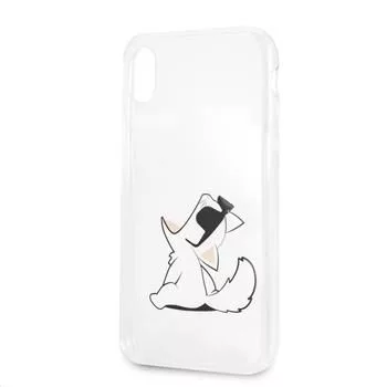 Karl Lagerfeld Apple iPhone XR Fun Choupette No Rope tvrdé puzdro transparentné