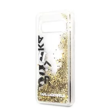 Karl Lagerfeld Samsung Galaxy S10e Glitter Floating kryt čierna zlatá