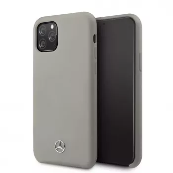 Mercedes-Benz Apple iPhone 11 Pro Liquid Silicone puzdro sivá