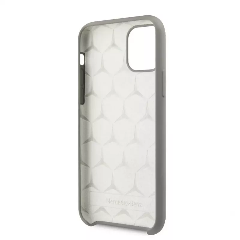 Mercedes-Benz Apple iPhone 11 Pro Liquid Silicone puzdro sivá