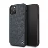 Mercedes-Benz Apple iPhone 11 Pro Quilted pravá koža puzdro modrá