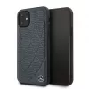 Mercedes-Benz Apple iPhone 11 Quilted pravá koža puzdro modrá