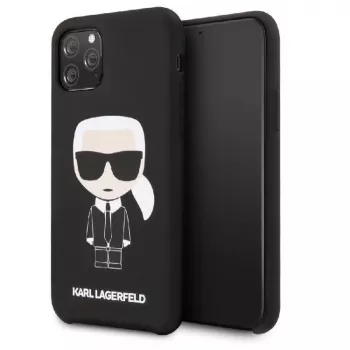 Karl Lagerfeld Apple iPhone 11 Pro Iconic silikónový kryt čierna