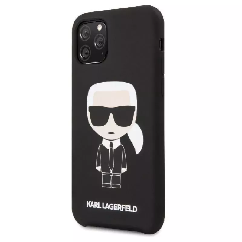 Karl Lagerfeld Apple iPhone 11 Pro Iconic silikónový kryt čierna