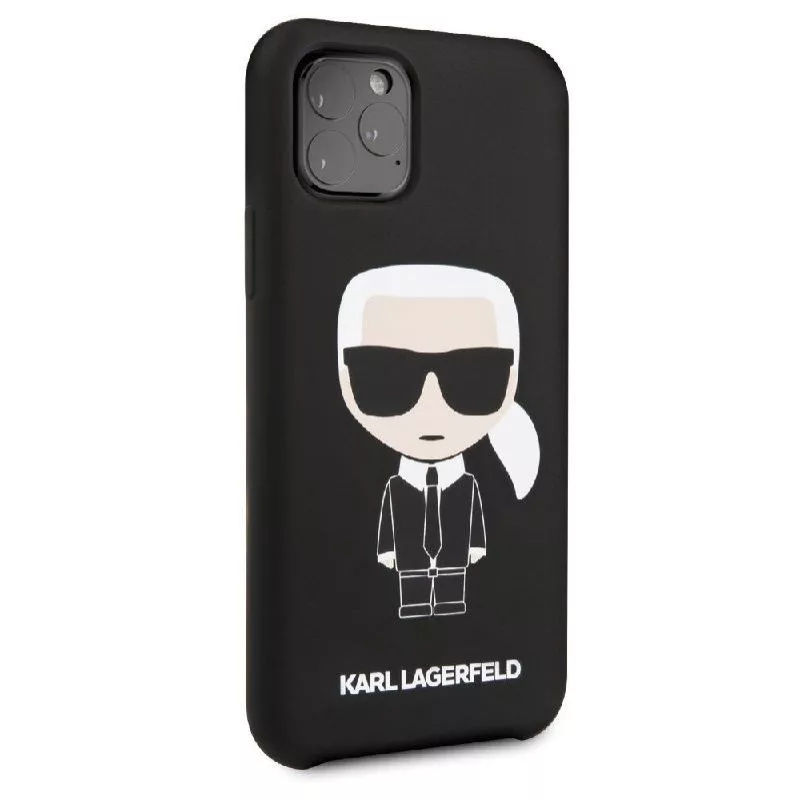 Karl Lagerfeld Apple iPhone 11 Pro Iconic silikónový kryt čierna