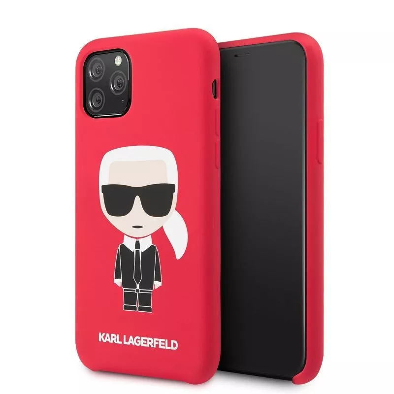 Karl Lagerfeld Iconic kryt tela pre Apple iPhone 11 Pro - červený