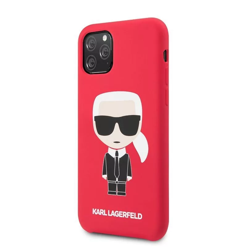 Karl Lagerfeld Iconic kryt tela pre Apple iPhone 11 Pro - červený