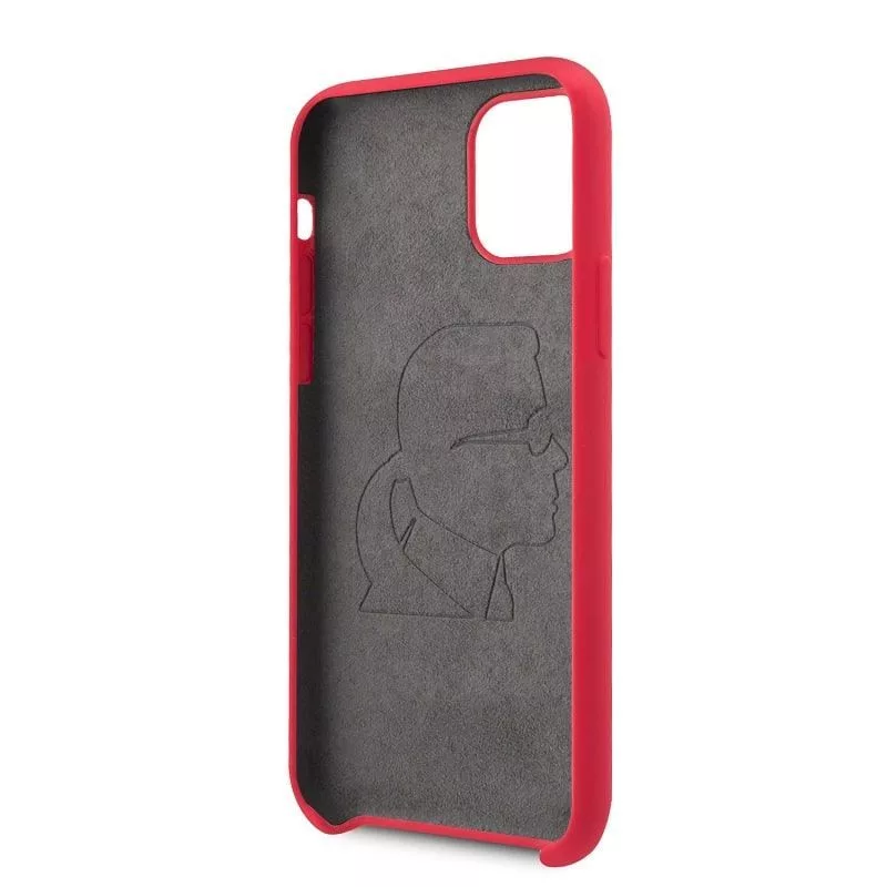 Karl Lagerfeld Iconic kryt tela pre Apple iPhone 11 Pro - červený