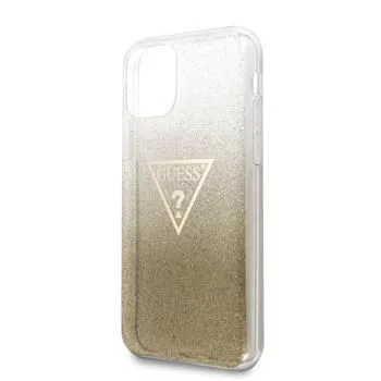 Guess Apple iPhone 11 Pro Solid Glitter kryt zlatá