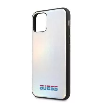 Guess Apple iPhone 11 Pro Iridescent kryt strieborná