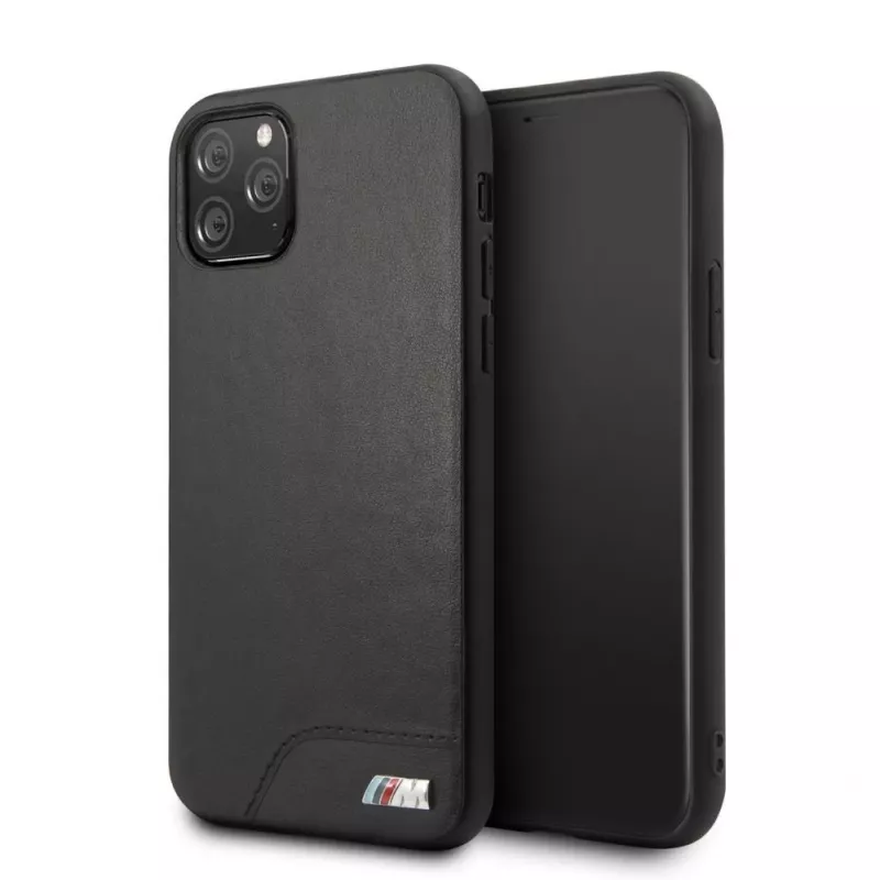 BMW Apple iPhone 11 Pro tvrdé puzdro hladká PU koža čierna