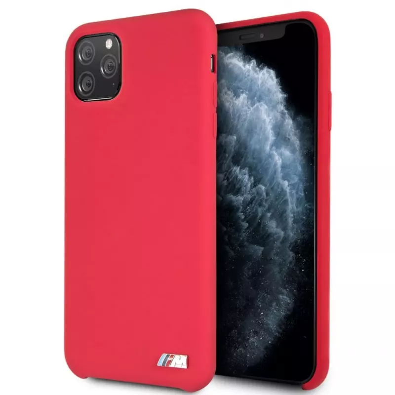 BMW Apple iPhone 11 Pro Max tvrdé puzdro silikónové červená