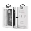 Karl Lagerfeld Apple iPhone 11 Pro Silikon Ikonik White Outline čierny zadný kryt