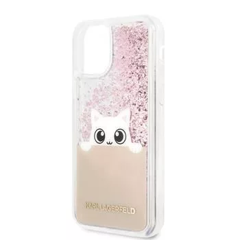 Guess Apple iPhone 11 Pro Glitter Peek and Boo kryt ružový