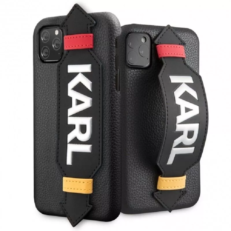Karl Lagerfeld Apple iPhone 11 Pro kryt s popruhom čierna