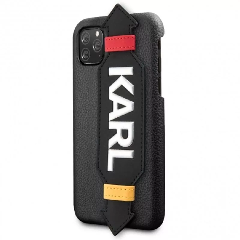 Karl Lagerfeld Apple iPhone 11 Pro kryt s popruhom čierna
