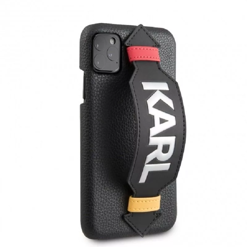 Karl Lagerfeld Apple iPhone 11 Pro kryt s popruhom čierna