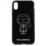 Karl Lagerfeld iPhone XR PC/TPU Glitter Ikonik White Outline čierna