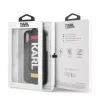Karl Lagerfeld Apple iPhone X/XS PU puzdro s popruhom čierna