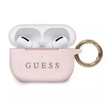 Guess Apple silikónový kryt pre AirPods Pro svetloružová