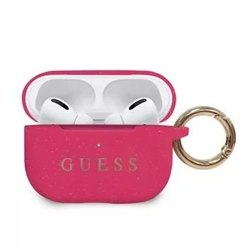 Guess AirPods Pro silikónové puzdro fuchsia