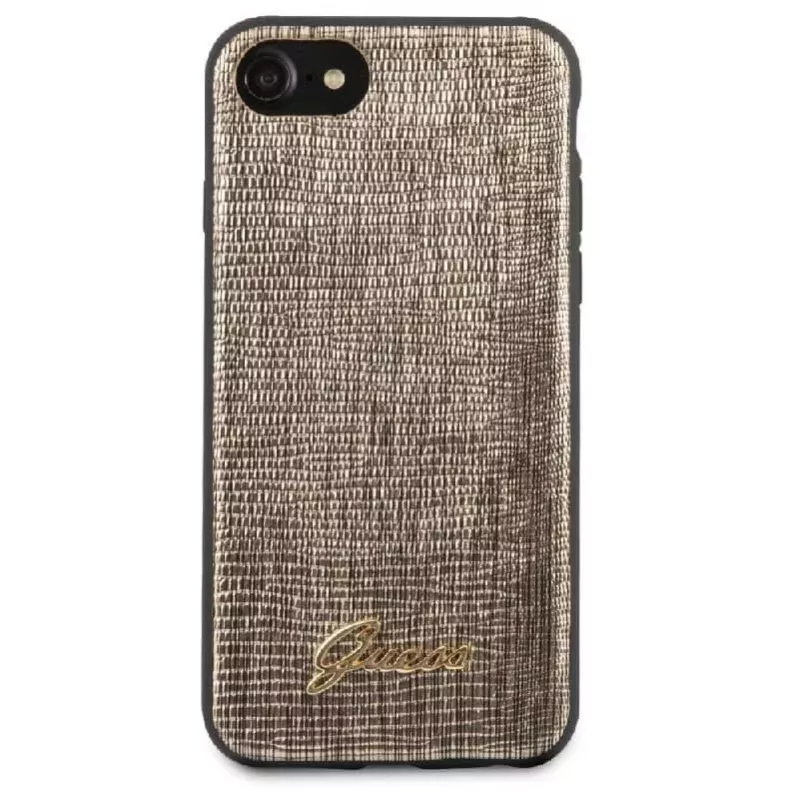 Guess Apple iPhone 7/8/SE2020 Lizard kryt zlatý
