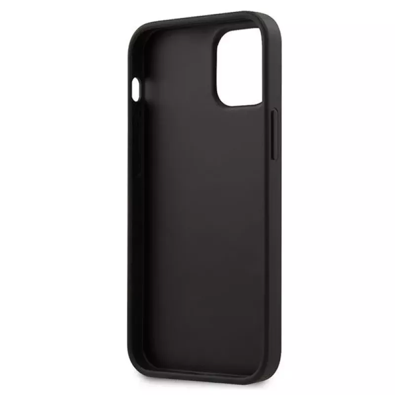 Guess GUHCP12SVSATMLRE Saffiano pevné puzdro pre Apple iPhone 12 Mini - červená