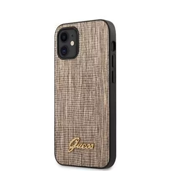Guess Apple iPhone 12 mini 5,4 palca Lizard kryt zlatá