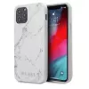 Guess Apple iPhone 12/12 Pro PC/TPU Marble kryt biela