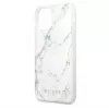 Guess Apple iPhone 12/12 Pro PC/TPU Marble kryt biela