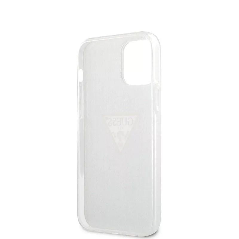 Guess Apple iPhone 12 mini 5,4'' PC/TPU Denim Triangle kryt svetlomodrá