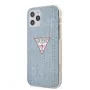 Guess iPhone 12 Pro Max PC/TPU Denim Triangle kryt svetlomodrá