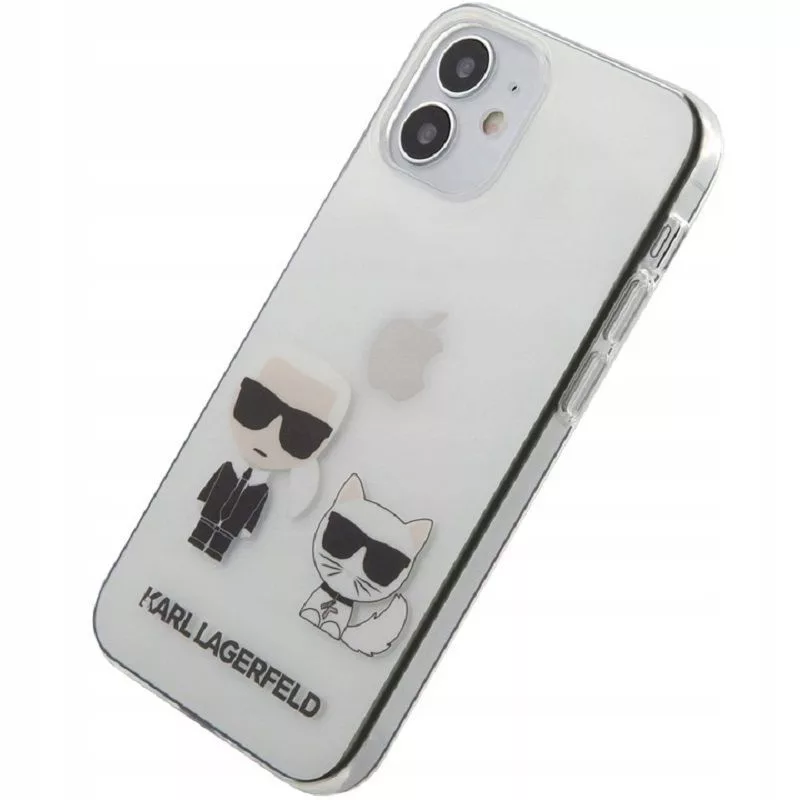 Karl Lagerfeld Apple iPhone 12 mini 5,4 palca PC/TPU Karl & Choupette kryt transparentná