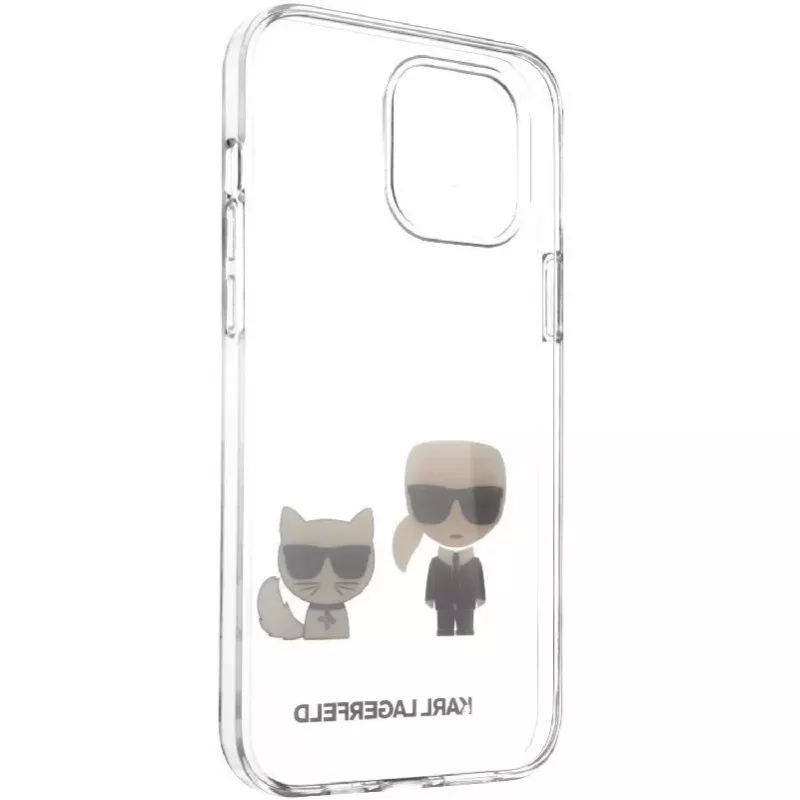 Karl Lagerfeld Apple iPhone 12 mini 5,4 palca PC/TPU Karl & Choupette kryt transparentná