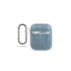 Guess AirPods Denim Triangle puzdro svetlomodrá