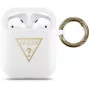 Guess Apple AirPods Triangle silikónové puzdro biela