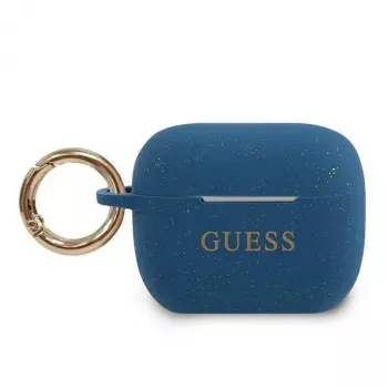 Guess AirPods Pro silikónové puzdro modrá