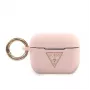 Guess AirPods Pro Triangle silikónové puzdro ružová