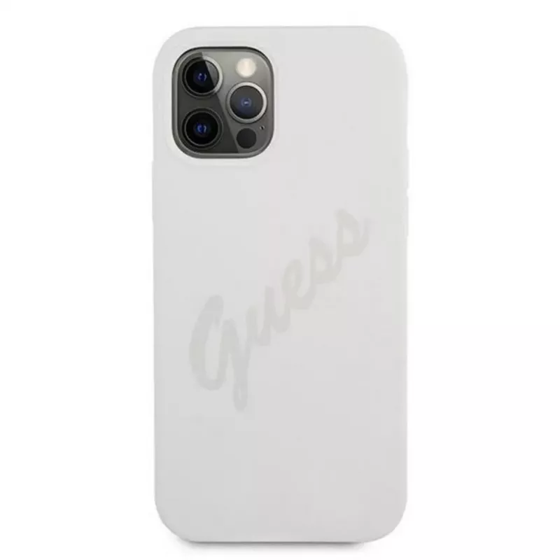 Guess Apple iPhone 12/12 Pro 6.1 Vintage kryt krémová