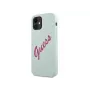 Guess Apple iPhone 12 Mini 5,4'' Vintage Fuschia Script kryt modrá