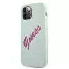 Guess Apple iPhone 12 Pro Max 6,7 palca Fuschia kryt modrá
