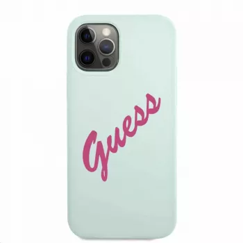 Guess Apple iPhone 12 Pro Max 6,7 palca Fuschia kryt modrá