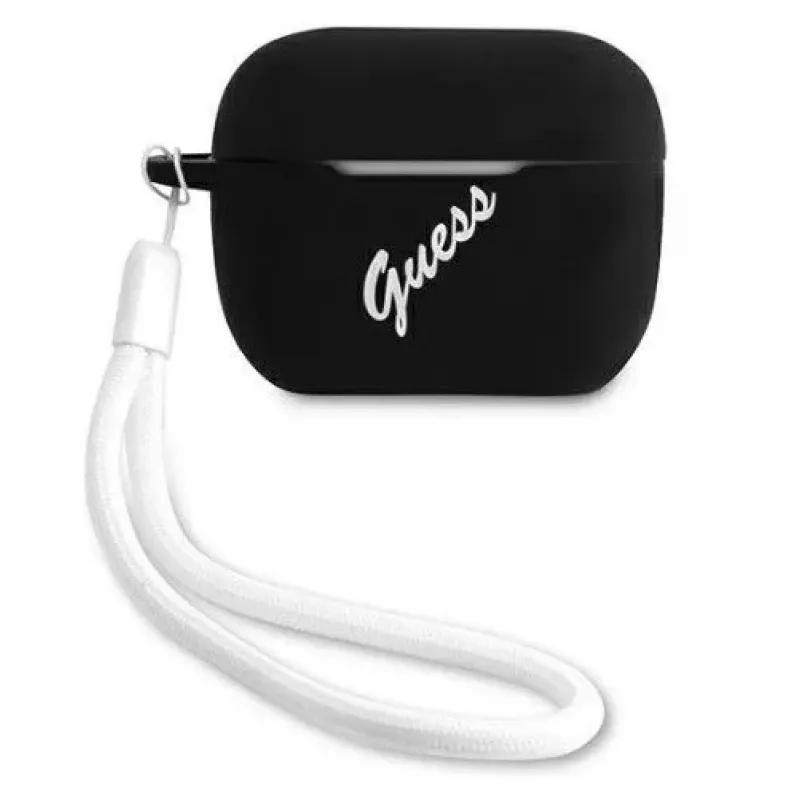 Guess Apple AirPods Pro puzdro silikónové Vintage čierna