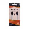 BULLET USB-C na USB-C kábel 1m, 2,4A čierny