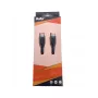 BULLET USB-C na USB-C kábel 1m, 2,4A čierny